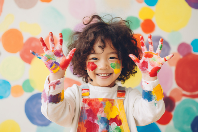 お絵描き　子供